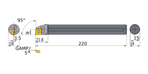 特価ブランド 三菱マテリアル ディンプルバー FSCLP1816R-09E-1 内径加工