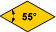 55°Rhombic