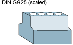 DIN GG25 (scaled)