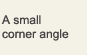 A small corner angle
