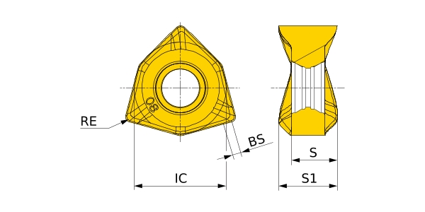 三菱マテリアル チップ (10個入り) XNMU190950R-MS MP9030 (回転工具用インサート) 三菱マテリアル チップ (10個入り) XNMU190950R-MS MP9030 (カッタ)