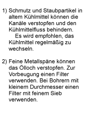 Handling mit Kühlmittel