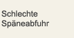 Schlechte Späneabfuhr
