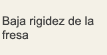 Baja rigidez de la fresa