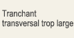 Tranchant transversal trop large
