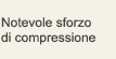 Notevole sforzo di compressione