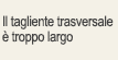 Il tagliente trasversale è troppo largo