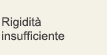 Rigidità insufficiente