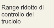Range ridotto di controllo del truciolo