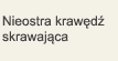 Nieostra krawędź skrawająca