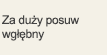 Za duży posuw wgłębny