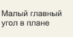 Малый главный угол в плане
