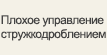 Плохое управление стружкодроблением