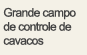 Grande campo de controle de cavacos