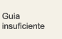 Guia insuficiente