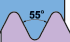 威氏螺纹(55°)
